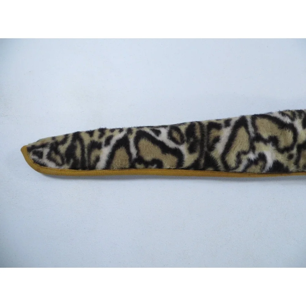 Vintage Leopard Print Fleece Purple‎ Satin Lined Rifle Shotgun Sock Case Bag 52